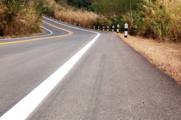 Street in the countryside.