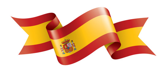 spain flag, vector illustration on a white background