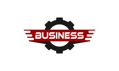 Automotive logo with gear