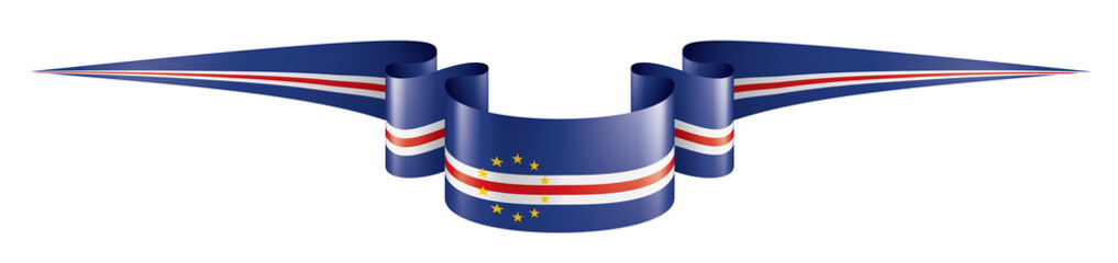 Cape Verde flag, vector illustration on a white background