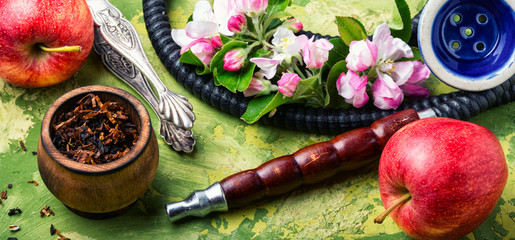 Shisha with apple tobacco