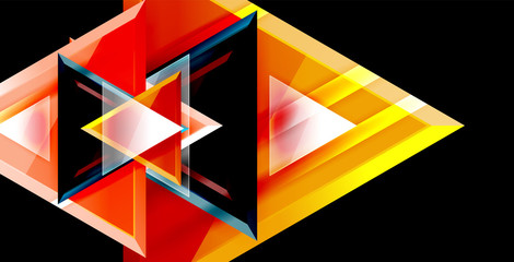 Triangle abstract background