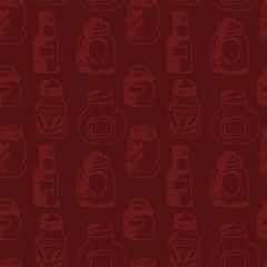 seamless pattern with bottles 