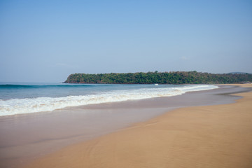 Fototapeta na wymiar Cola Colva beach in paradise Goa copyspase