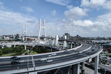 Nanpu Bridge Approach Bridge in Shanghai