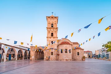 Foto op Canvas Kerk van Sint Lazarus, een kerk uit het einde van de 9e eeuw in Larnaca, Cyprus © Evgeni