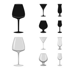 Vector design of form and celebration symbol. Collection of form and volume stock vector illustration.