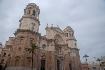 Fototapeta na wymiar Catedral de la Santa Cruz de Cádiz, Andalucía