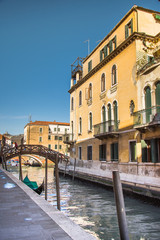 Fototapeta na wymiar gondolas at canal in Venice ,iTALY ,2019