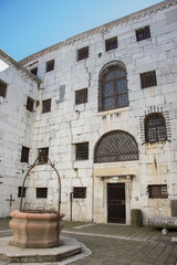 Fototapeta na wymiar Prisons Courtyard in Doge's Palace in Venice - Italy,2019