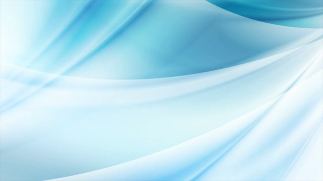 Light blue liquid blurred abstract waves motion graphic design. Seamless looping. Video animation Ultra HD 4K 3840x2160