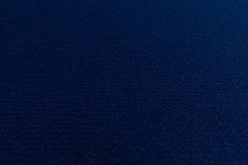 Close up of blue fabric with textile texture background