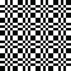 Fototapeta premium Wzór w kratkę. Czarno-białe tło geometryczne. Streszczenie tekstura. Uniwersalny element dekoracyjny.