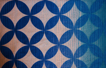 Blue patern fabric background grunge