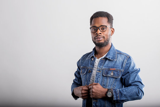 Portrait Of African American Male In Studio