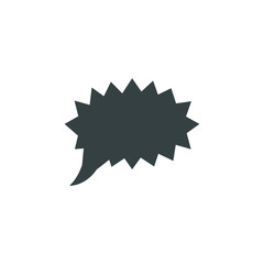 Speech bubble, speech balloon, chat bubble vector icon for apps and websites