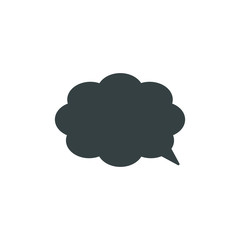 Speech bubble, speech balloon, chat bubble vector icon for apps and websites