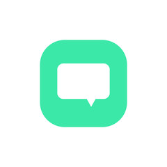 Speech bubble, speech balloon, chat bubble vector icon for apps and websites