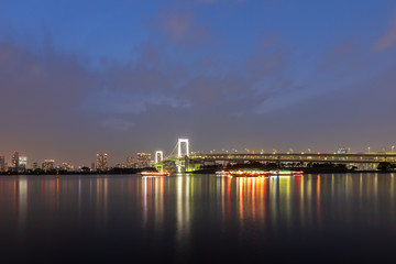 Naklejka premium お台場の夜景