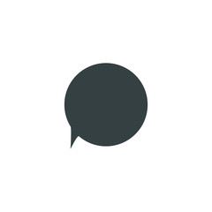 Fototapeta na wymiar Speech bubble, speech balloon, chat bubble vector icon for apps and websites