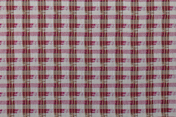 Beautiful creative fabric with checkered textile texture background