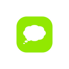Speech bubble, speech balloon, chat bubble vector icon for apps and websites