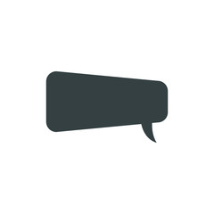 Speech bubble, speech balloon, chat bubble vector icon for apps and websites
