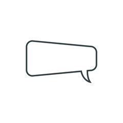 Speech bubble, speech balloon, chat bubble vector icon for apps and websites