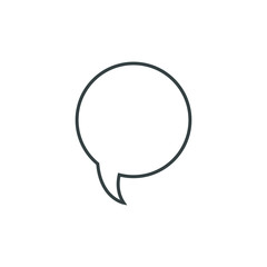 Speech bubble, speech balloon, chat bubble vector icon for apps and websites