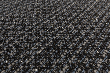 Close up of gray fabric with textile texture background