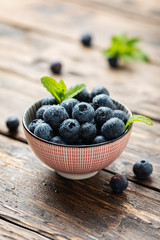 Fresh sweet blueberries