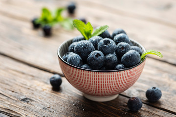 Fresh sweet blueberries