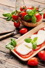 Traditional Italian dish caprese