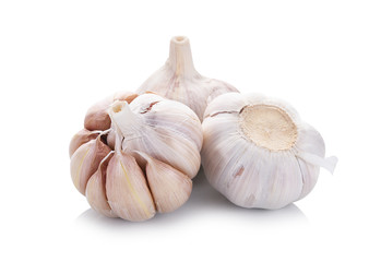Garlic isolated on white background