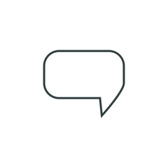 Speech bubble, speech balloon, chat bubble vector icon for apps and websites