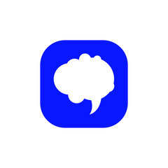 Speech bubble, speech balloon, chat bubble vector icon for apps and websites
