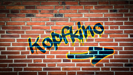 Obraz premium Schild 394 - Kopfkino