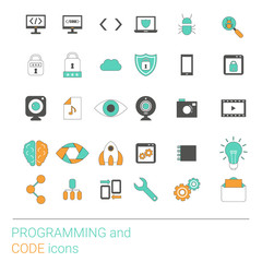 Programming icon set