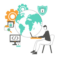 Data protection concept.