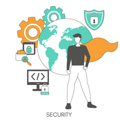 Data protection concept.