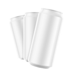 Realistic aluminum can mockup. Vector illustration. Can be used for beer, water, soda, energetic, etc. Easy to use for presentation your product, idea, design. EPS10.