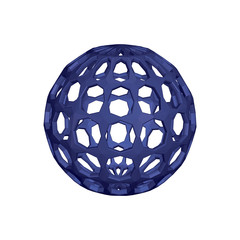 Abstract sphere wireframe. 3d Vector illustration.