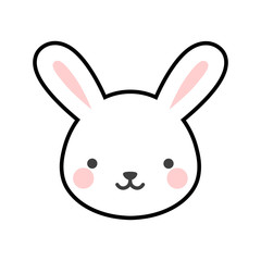 cute rabbit character bunny vector design, easter greeting card, invitation, greeting card, poster, with cute, cartoon hand drawn watercolor background