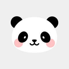 cute panda character vector design, greeting card, invitation, greeting card, poster, with cute, cartoon hand drawn watercolor background © Gabriel Onat