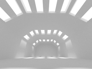 Futuristic White Architecture Design Background