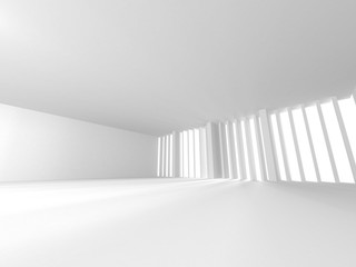 White Architecture Construction Modern Interior Background