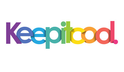 KEEP IT COOL. colorful typography banner
