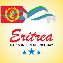 eritrea independence day logo design vector