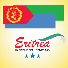 Obraz premium eritrea independence day logo design vector