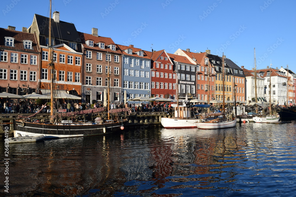 Wall mural nyhavn canal denmark